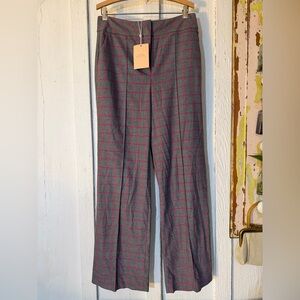 NWT Pearl by Lela Rose Oversized Check Hanna Pant: Size 10